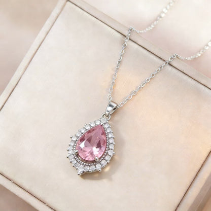 Lucky Water Drop Necklace For Women,Trendy Fashion Jewelry Gym From House