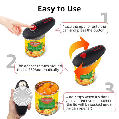 Electric Can Opener Automatic Bottle Opener Cordless One Tin Touch Kitchen Gym From House