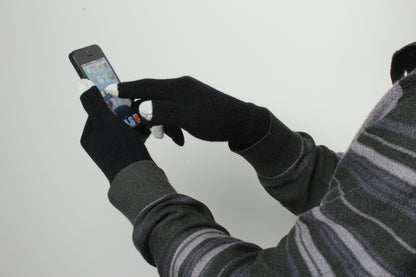 Unisex Touch Screen Gloves Full Finger Winter Warm Knitted Gloves Outdoor Gym From House