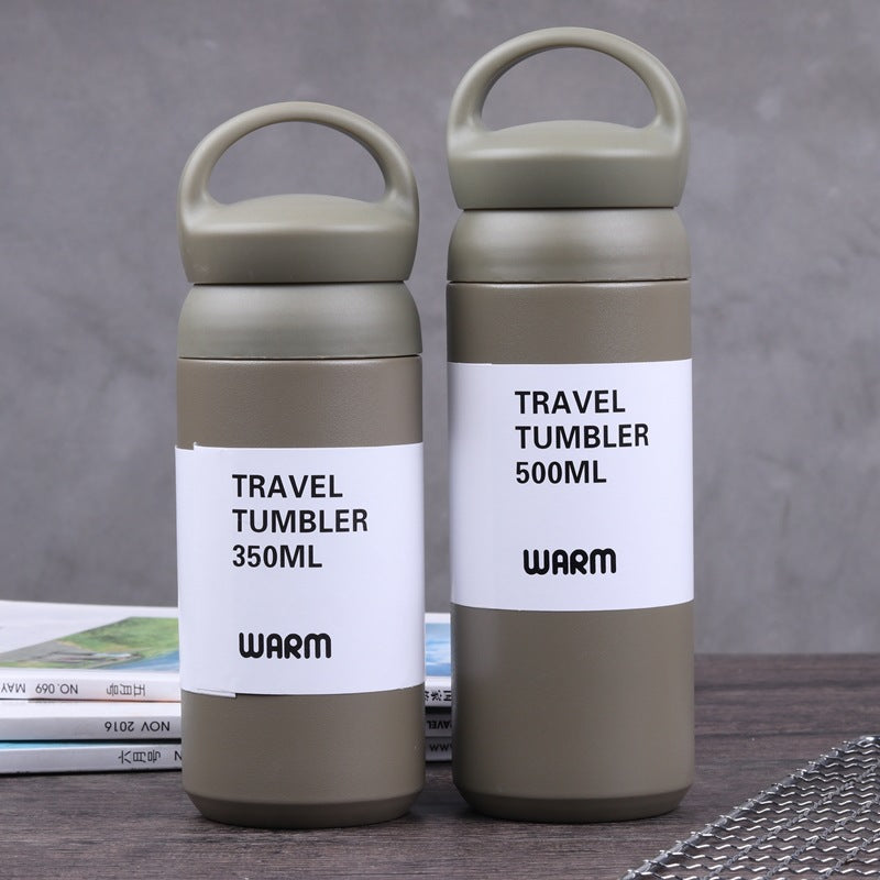 304 Stainless Steel Spray Cup Winter Keep Warm Bottle Kitchen DealSniper.net Green 350ML
