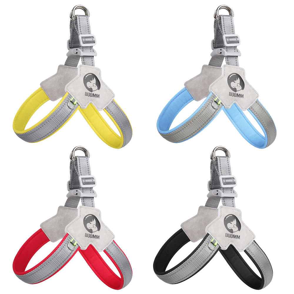 New Dog Breast Strap Saddle Pet Harness Breathable Holding Rope