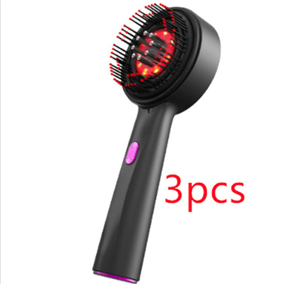 Electric Massage Comb Home Scalp Drain Comb Health DealSniper.net Grey black 3pcs