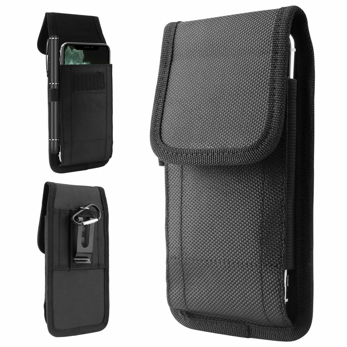 UNIVERSAL Vertical Cell Phone Holster Pouch Belt Case Cover Sleeve Carrying Case Phones DealSniper.net
