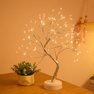 LED Tree Lights Decorate Bedroom Decorative For Birthday Gifts Home Decor dealsniper-net Warm light 108Lamp