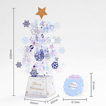Christmas Tree Pop-Up Card 3D Card Christmas Greeting Card Holidays dealsniper-net Blue