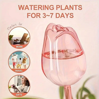 Pink Tulip Plant Watering Balls Suitable For Indoor And Outdoor Plants Garden Gym From House