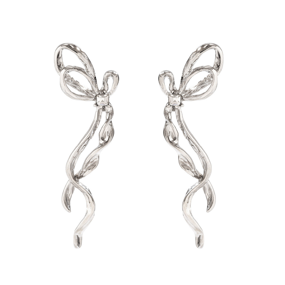 Bowknot Earrings For Women Jewelry Jewelry dealsniper-net White K