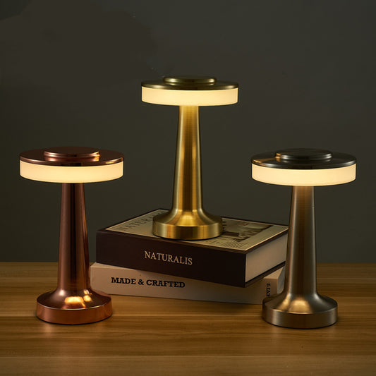 Creative Dining Table Hotel Dumbbell Charging Table Lamp Home Decor Gym From House