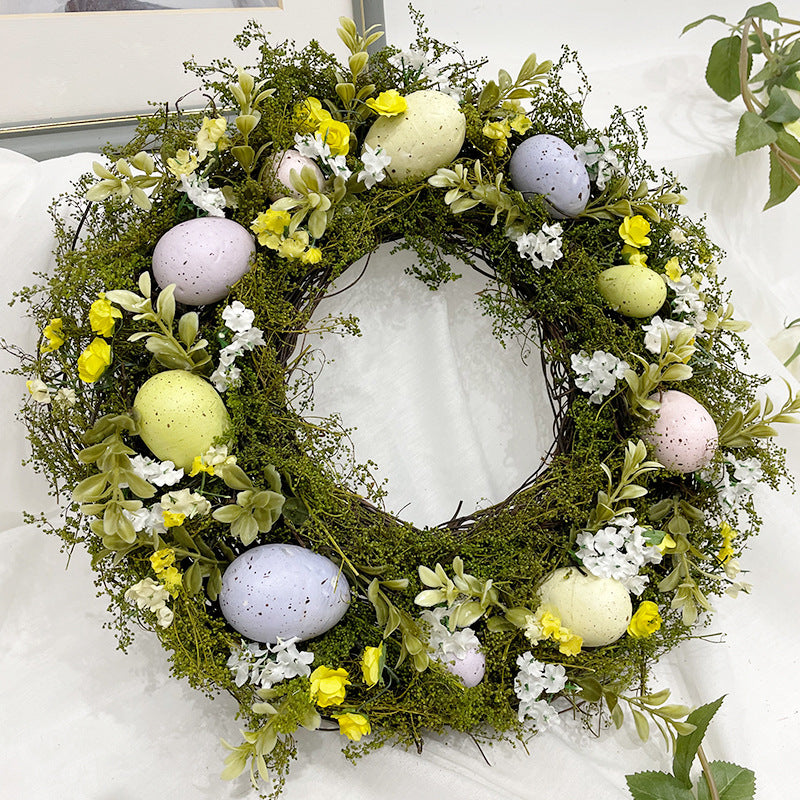 Nordic Easter Egg Simulation Garland Easter Decoration Door Pendant Deals dealsniper-net