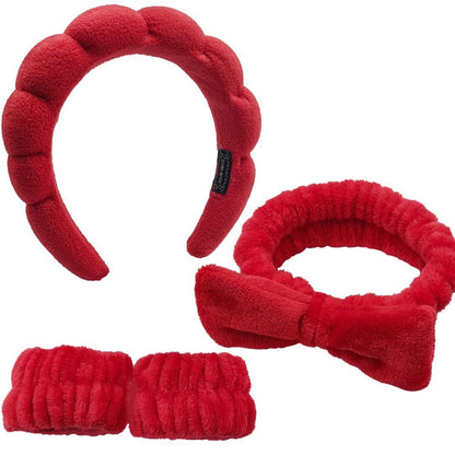 The Headband Bracelet Is A Four-piece Headband Set Of Bright Red Beauty dealsniper-net