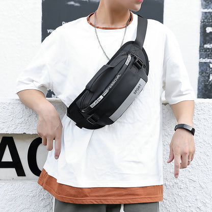 Reflective Waist Bags Men Crossbody Bag Pack For Travel Men dealsniper-net