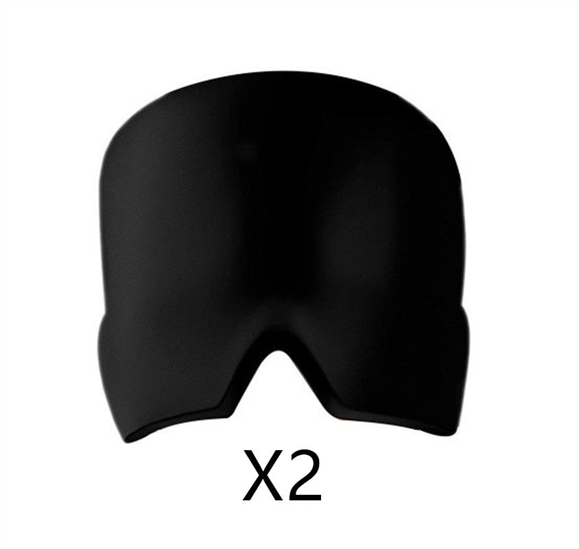 Ice Headache Relief Gel Eye Mask Health dealsniper-net Black 2pcs
