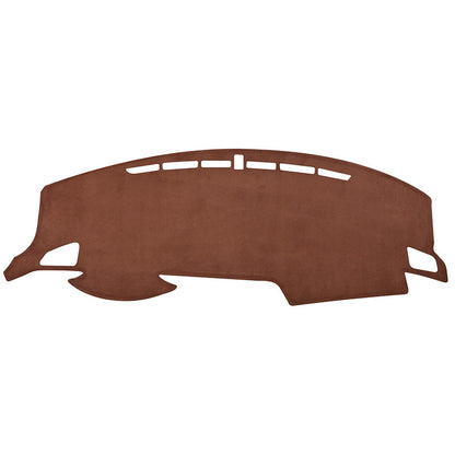 Car Suede Dashboard Cover Center Console Sunshield Retrofitting Vehicle DealSniper.net Custom Brown
