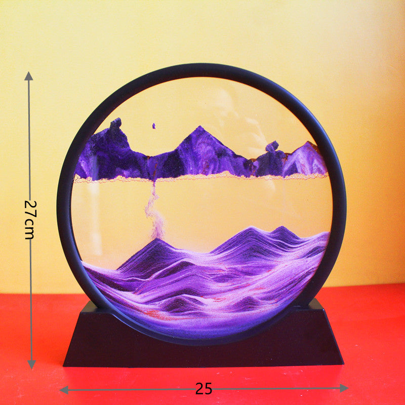 Glass Craft Gift Creative 3D Dynamic Art Quicksand Painting