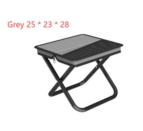 Camping Portable Pencil Bag Folding Stool Outdoor DealSniper.net Grey 25 x 23 x 28