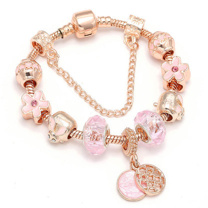 Fashion Love Geometric Rose Gold Bracelet Women's Jewelry Jewelry Gym From House Rose Gold 17cm
