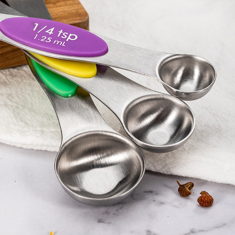 Kitchen Stainless Steel Double Head Measuring Spoon