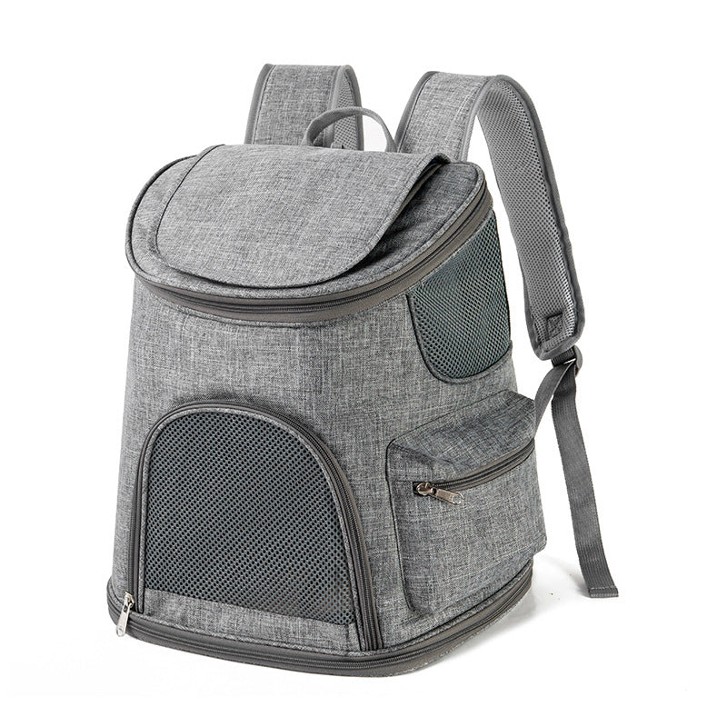 New Dog Bag Backpack Oxford Cloth Out Portable Pet Pets Gym From House Gray
