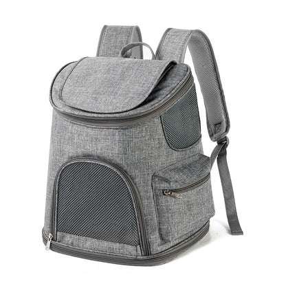 New Dog Bag Backpack Oxford Cloth Out Portable Pet Pets Gym From House Gray