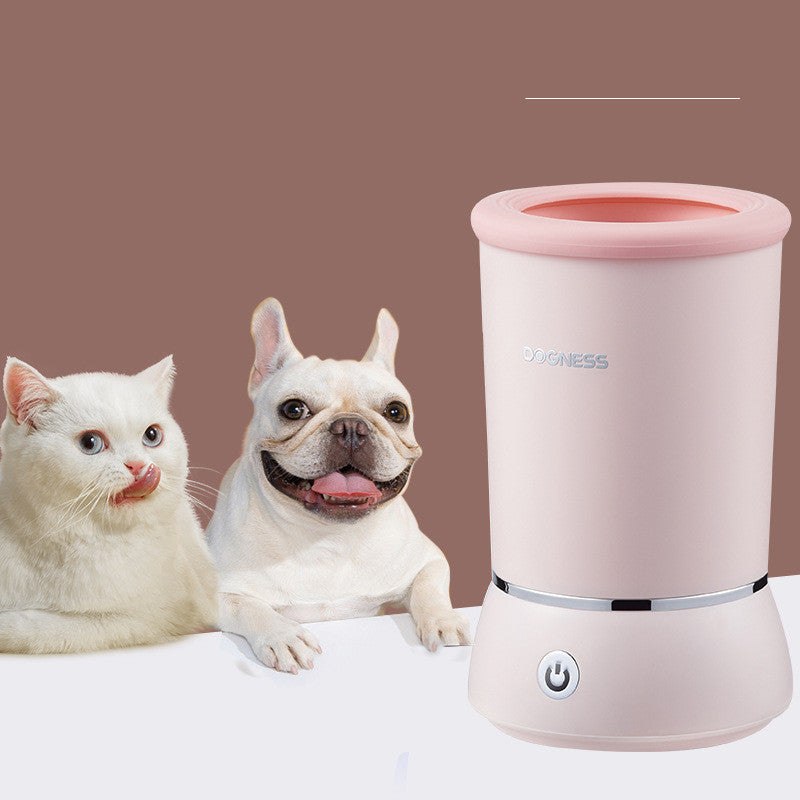 Duonis Pet Automatic Foot Washing Cup Pets Gym From House Pink