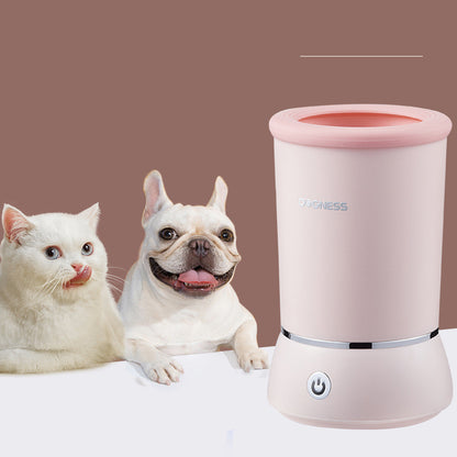 Duonis Pet Automatic Foot Washing Cup Pets Gym From House Pink