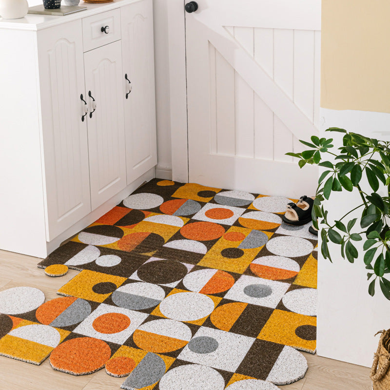 Non-slip Washable Hexagon Printed Custom Cut Doormat Carpet House DealSniper.net F 40x120cm