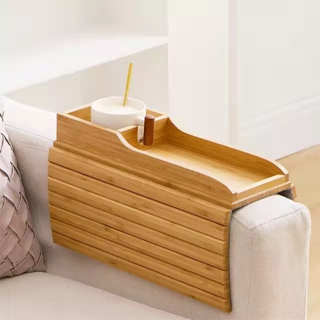 Modern Minimalist Bamboo Sofa Tray Kids dealsniper-net