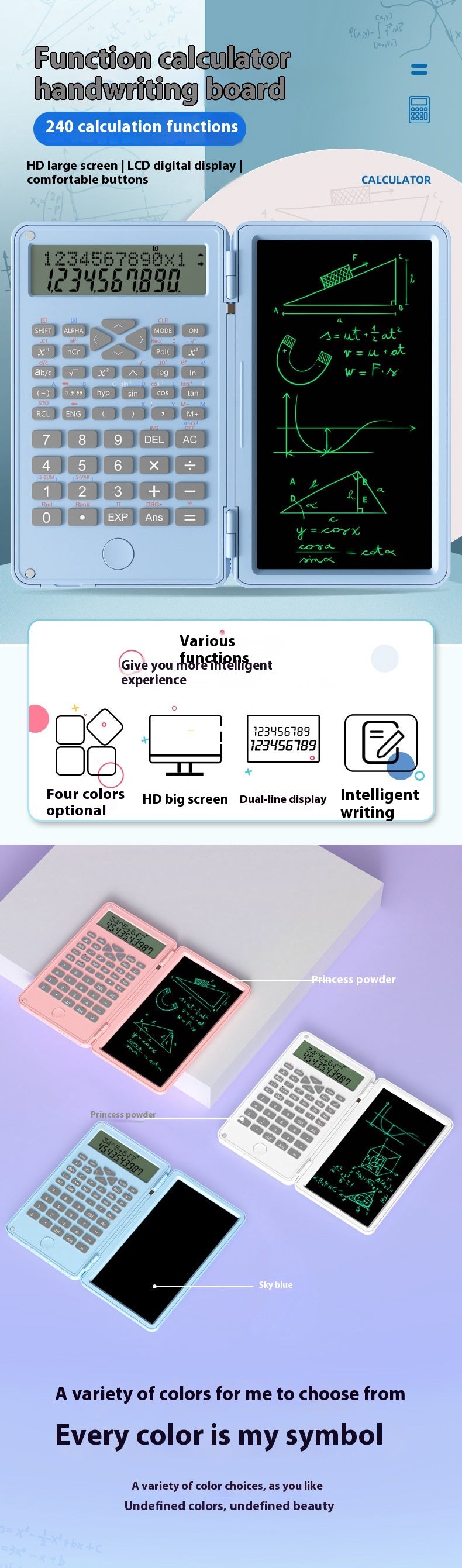 New Scientific Calculator Accounting Special Portable Mini Tablet Electronics dealsniper-net