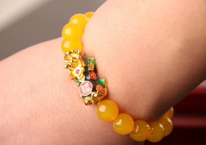 3D Gold Plated PiXiu Bracelet Jewelry DealSniper.net