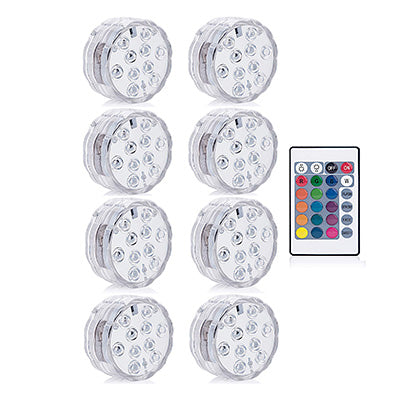 3 LEDs Underwater Light 16 Colors RGB IP68 Waterproof Swimming Pool