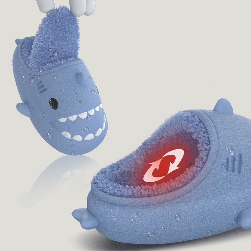 Shark Shoes For Child Cute Waterproof Warm Slippers Kids dealsniper-net