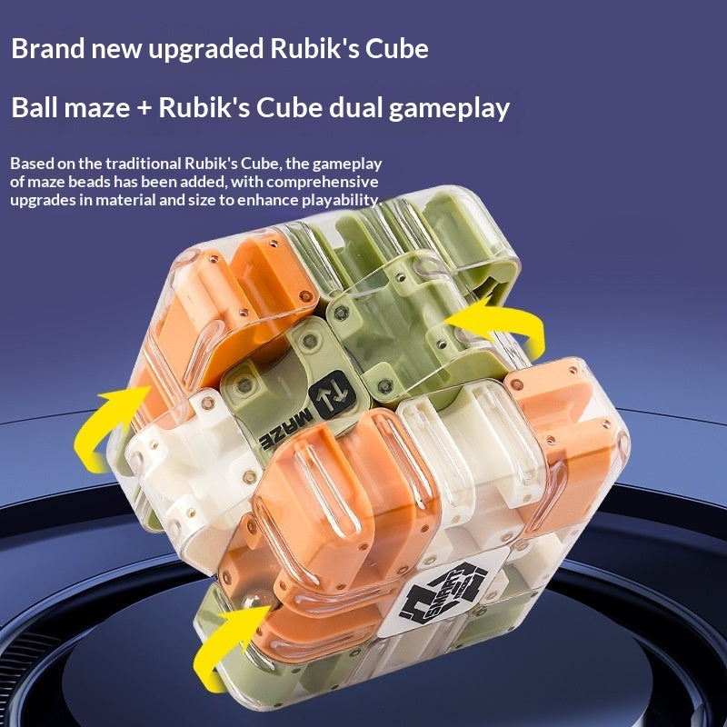 Bead Maze Rubik's Cube Logic Thinking Children's Toy Kids Gym From House