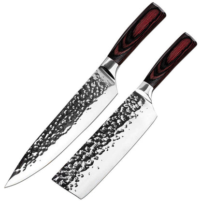 Japanese Kitchen Stainless Steel Knife Kitchen dealsniper-net 2 Piece Set