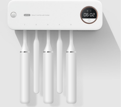 UV Toothbrush Holder Sterilizer Rechargeable Tooth Brush With LED Display Deals dealsniper-net