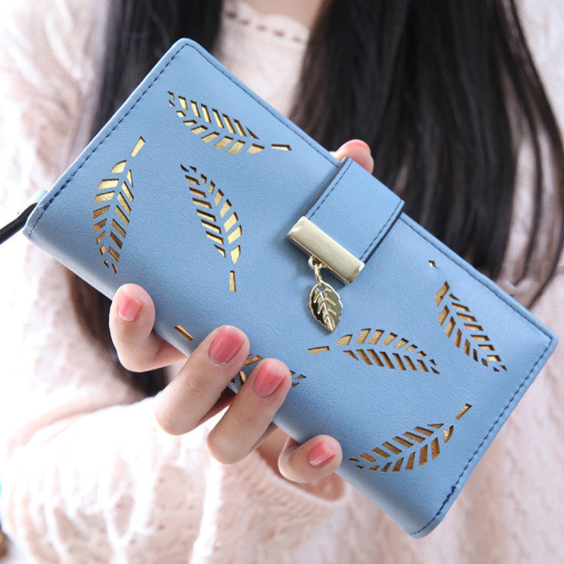 Women Long Wallet Fashion Handbag Wallet Money Bag Women dealsniper-net Blue