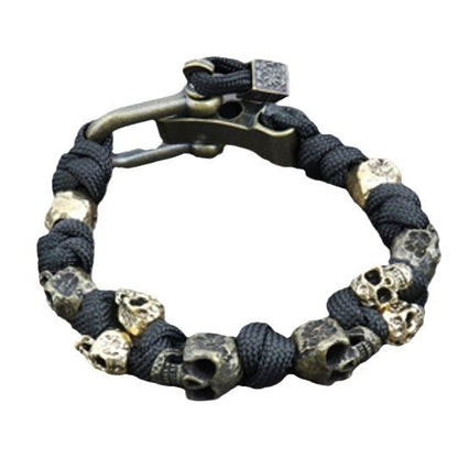 Halloween Jewelry Skull Premium Paracord Bracelet Stylish Skull Jewelry null