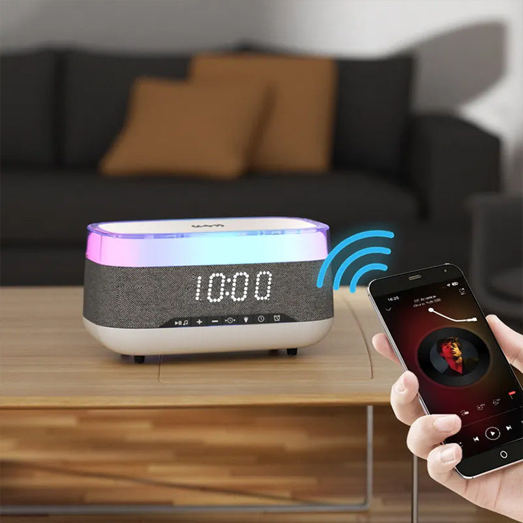 Intelligent Multifunctional Alarm Clock Bluetooth Speaker Home Decor DealSniper.net