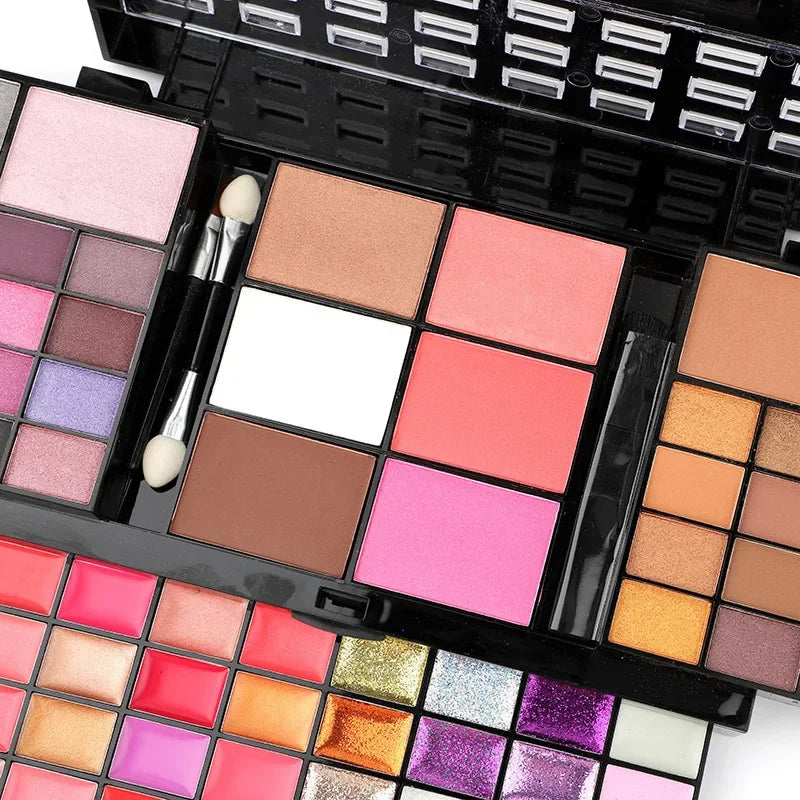 74 Colors Makeup Set Lip Gloss Blush Eyeshadow Highlight Beauty DealSniper.net