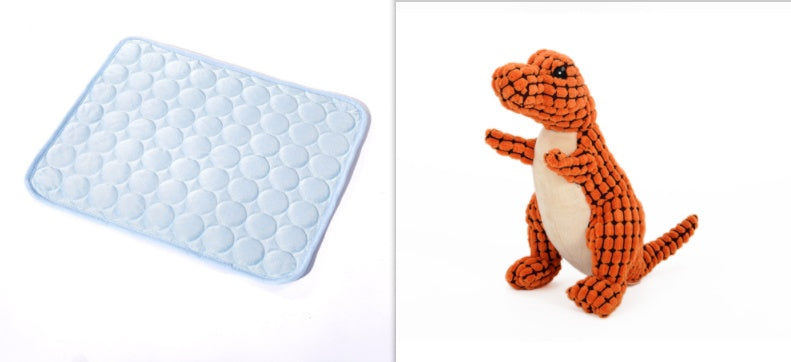 Pet Ice Mat Summer Pet Mat Dog Mat Cat Cooling Mat Pets Gym From House Light Blue set 100x70cm