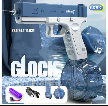Electric Water Toy Gun Spray Blaster Pistol Airsoft Summer Toys Kids DealSniper.net Blue Drum plate USB