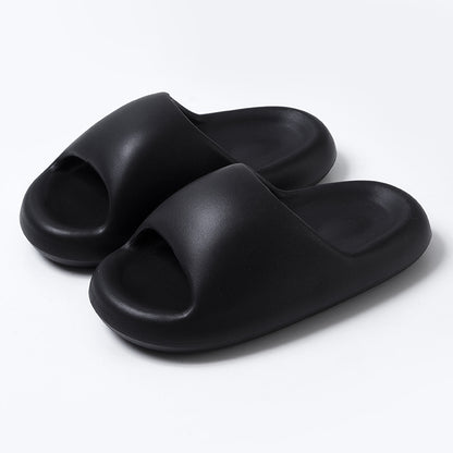 New Bread Shoes Soft Slippers Summer Candy Color Bsthroom Slippers Women dealsniper-net Black 36to37