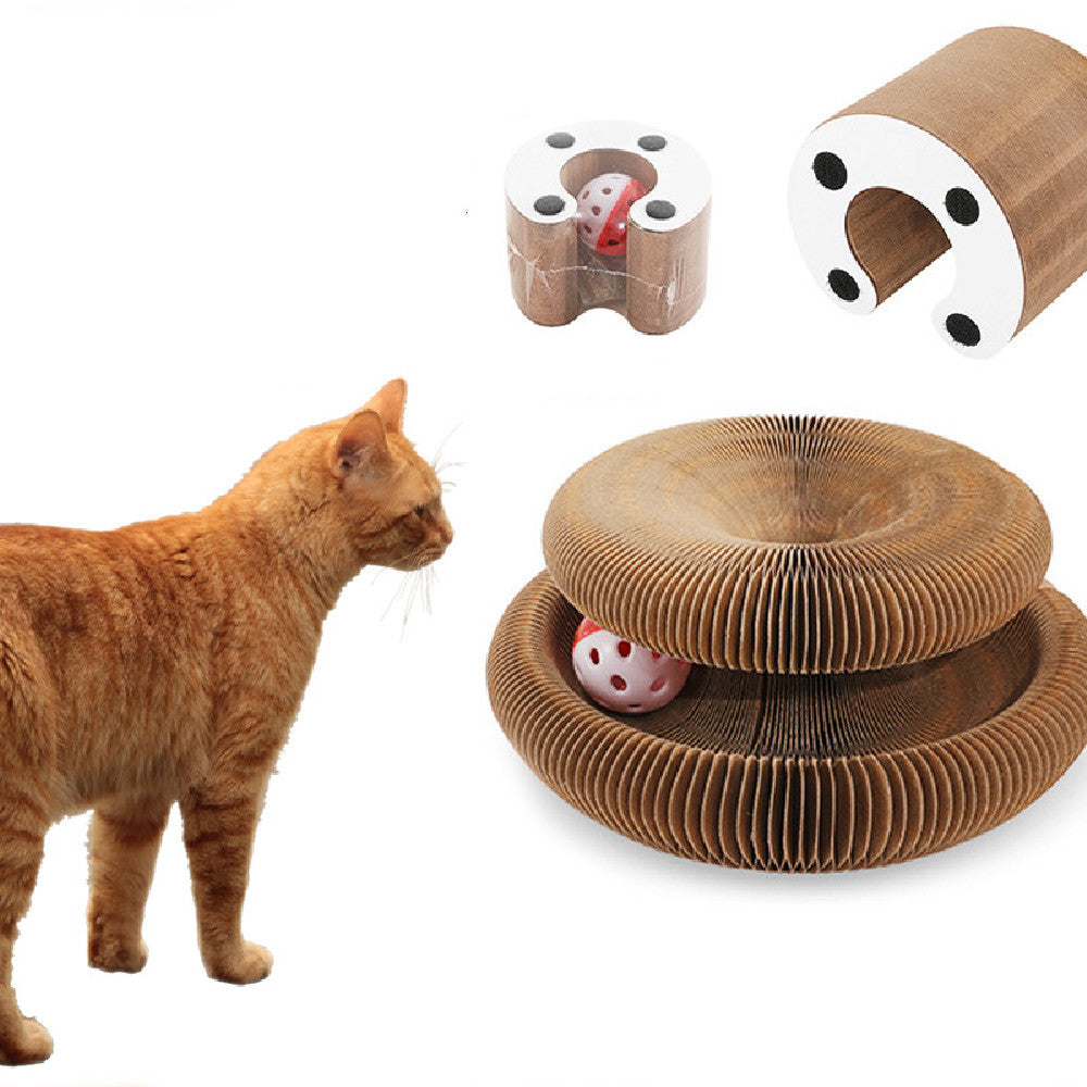 Magic Organ Cat Scratch Board Toy Pets Gym From House