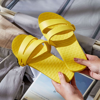 Folding Travel Slippers Hotel House Shoes Removable