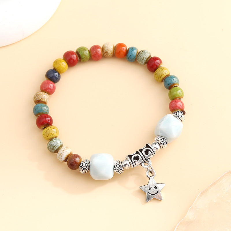 Cross-Border Retro Scenery Dezhou Ceramic Bracelet Jewelry Gym From House A 214 Ceramic bracelet high temperat