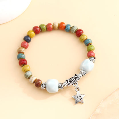 Cross-Border Retro Scenery Dezhou Ceramic Bracelet Jewelry Gym From House A 214 Ceramic bracelet high temperat