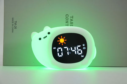 Animal Shape Pat Color Changing Small Night Lamp Gadgets DealSniper.net Alarm Clock Light Cat