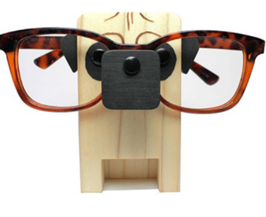 Animal Spectacle Frame Wooden Fox Glasses Storage Holder