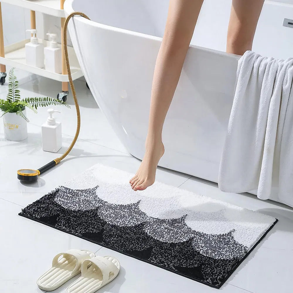 Bathroom Rug 20x32 Non Slip Fluffy Teal Bath Mat For Bathroom House Gym From House BLACK31x20IN