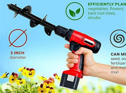 Ground Drilling Machine Drill Bit Spiral Tree Planting Drill Garden DealSniper.net