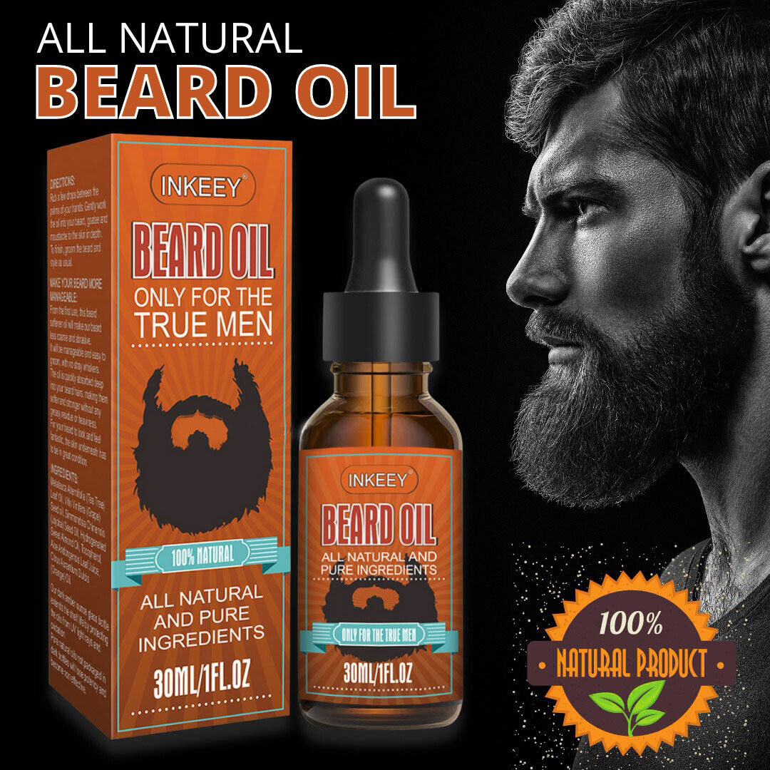 Beard Growth Oil Serum Fast Growing Beard Mustache Facial Hair Grooming For Men Men dealsniper-net